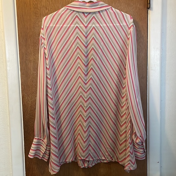 Lane Bryant Woman’s Plus Size 18/20 100% Silk Career Blouse - Picture 2 of 6